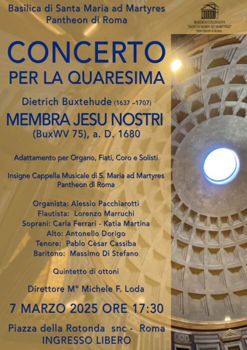 LOCANDINA 7 MARZO concerto quaresima pantheon